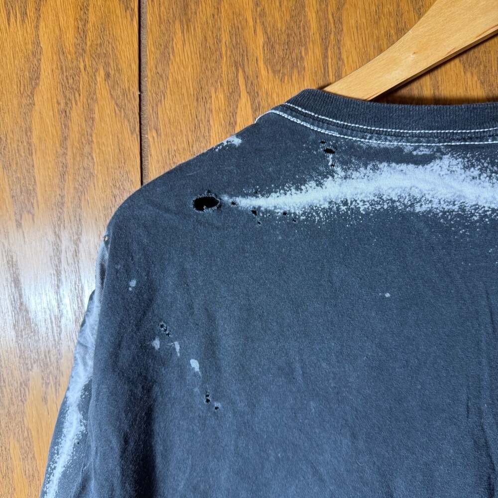 Marilyn Manson Big Chris Art Bleached Distressed Graphic T-Shirt Size L - Picture 10 of 10
